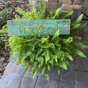 Hand painted Garden sign